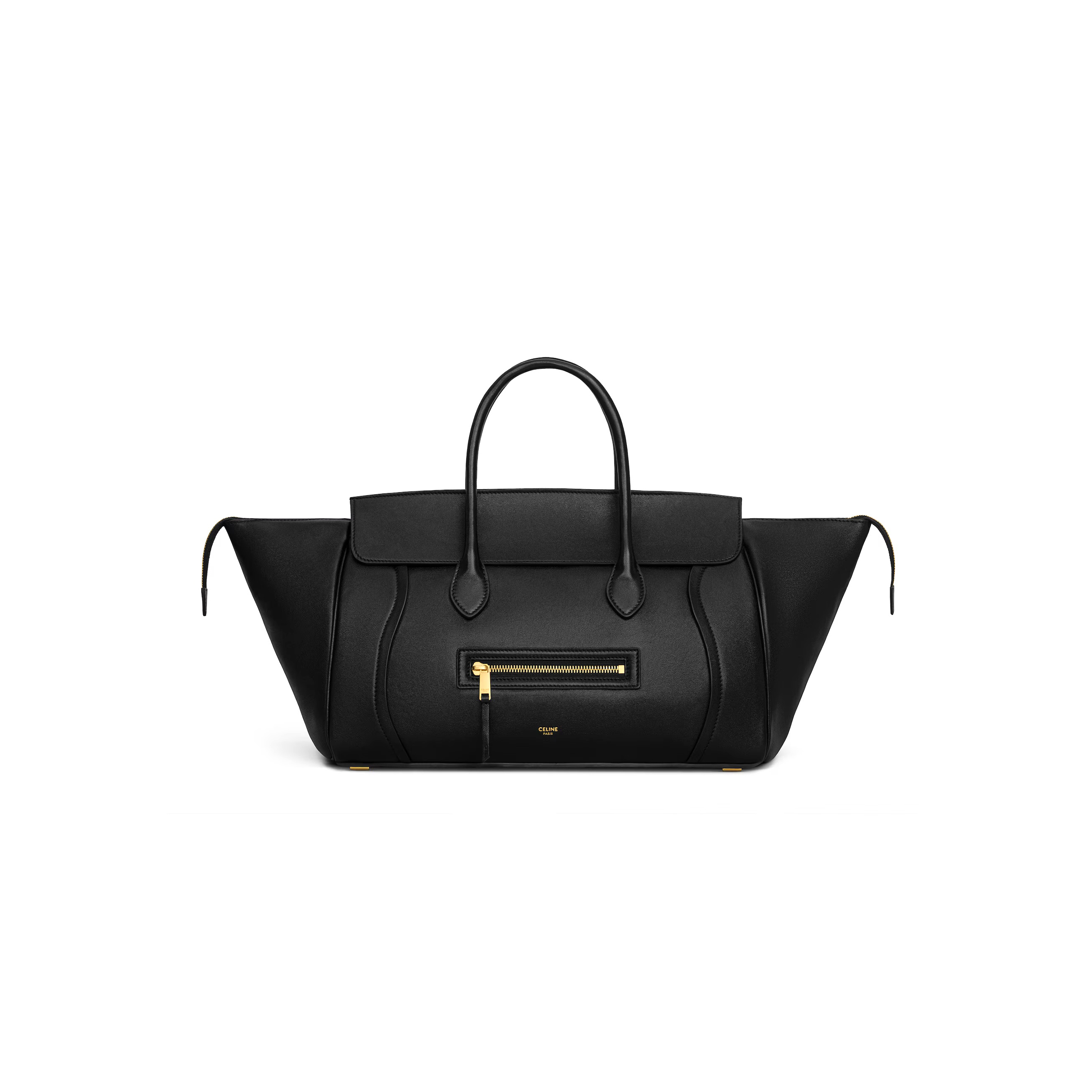 CELINE MEDIUM NEW LUGGAGE IN SUPPLE SHINY LAMBSKIN L100E3GW2.38NO (36*22*16cm)